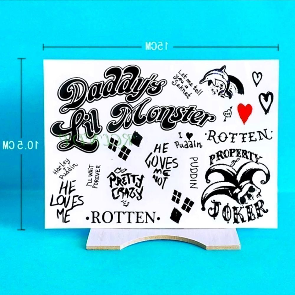 💕 $5 Bundled Suicide Squad Temporary Tattoos